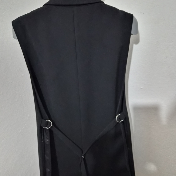ZARA Black Sleeveless Tailored Blazer Vest - Picture 4 of 6